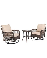 Slickblue 3 Pieces Patio Furniture Set for Comfortable Outdoor Seating and Relaxation