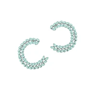 Sohi Crystal Bar Hoop Earrings