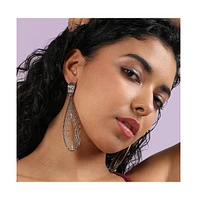 Sohi Maxi Lined Teardrop Drop Earrings