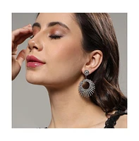 Hollow Circular Drop Earrings