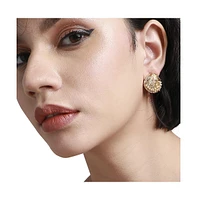 Sohi Pearl Seashell Stud Earrings