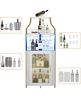 gaomon Corner Bar Cabinet