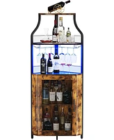 gaomon Corner Bar Cabinet