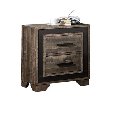 Slickblue 2-Drawer Nightstand for Stylish and Functional Bedroom Storage