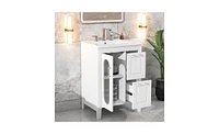 Slickblue Elegant Bathroom Vanity with Sink for Stylish Storage and Bathroom Design