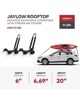 Yakima JayLow Rooftop Mounted Kayak Rack, Compatible with StreamLine Towers