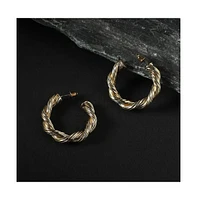 Sohi Twisted Hoop Earrrings