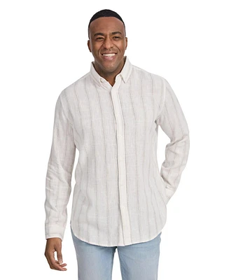 Johnny Bigg Big & Tall Madrid Stripe Linen Shirt
