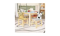 Slickblue 5-Piece Kiddy Table and Chair Set for Fun and Functional Children's Playroom