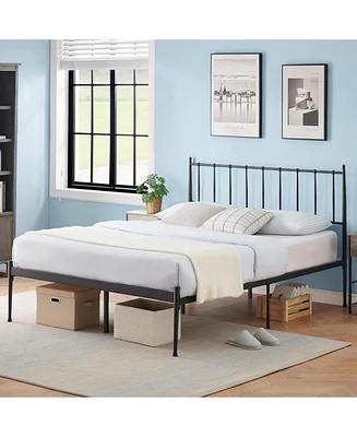 gaomon Queen Bed Frames, Queen Size Bed Frames with Metal Headboard