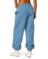 Edikted Women's Bow Bliss Oversized Sweatpants