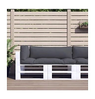 vidaXL Pallet Cushions 3 pcs Fabric