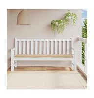 vidaXL Garden Bench Cushion Beige 78.7"x19.7"x1.2" Oxford Fabric