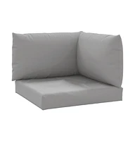 vidaXL Pallet Cushions 3 pcs Gray Oxford Fabric