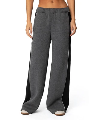 Edikted Women's Contrast Panel Sweatpants