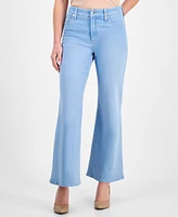 I.n.c. International Concepts Petite High-Rise Wide-Leg Jeans, Exclusively at Macy's