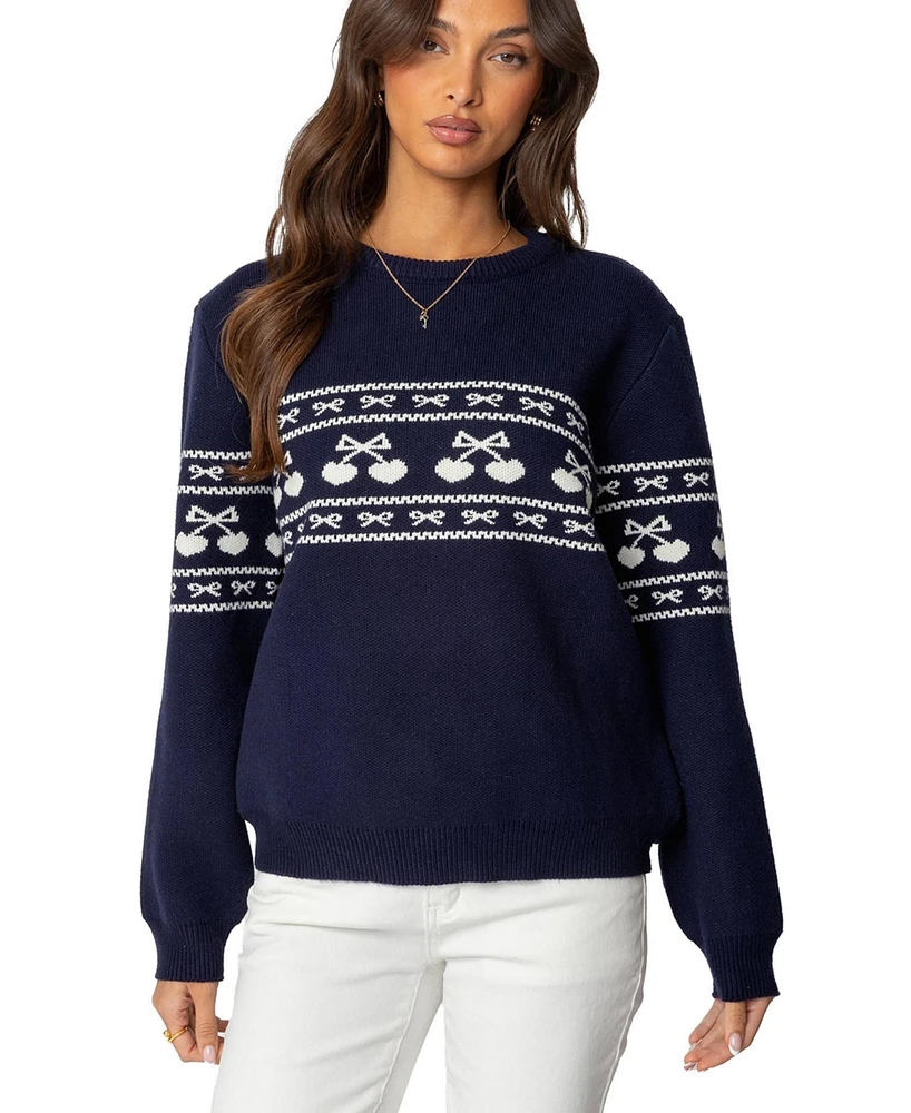 Edikted Women's Holiday Cheer Sweater