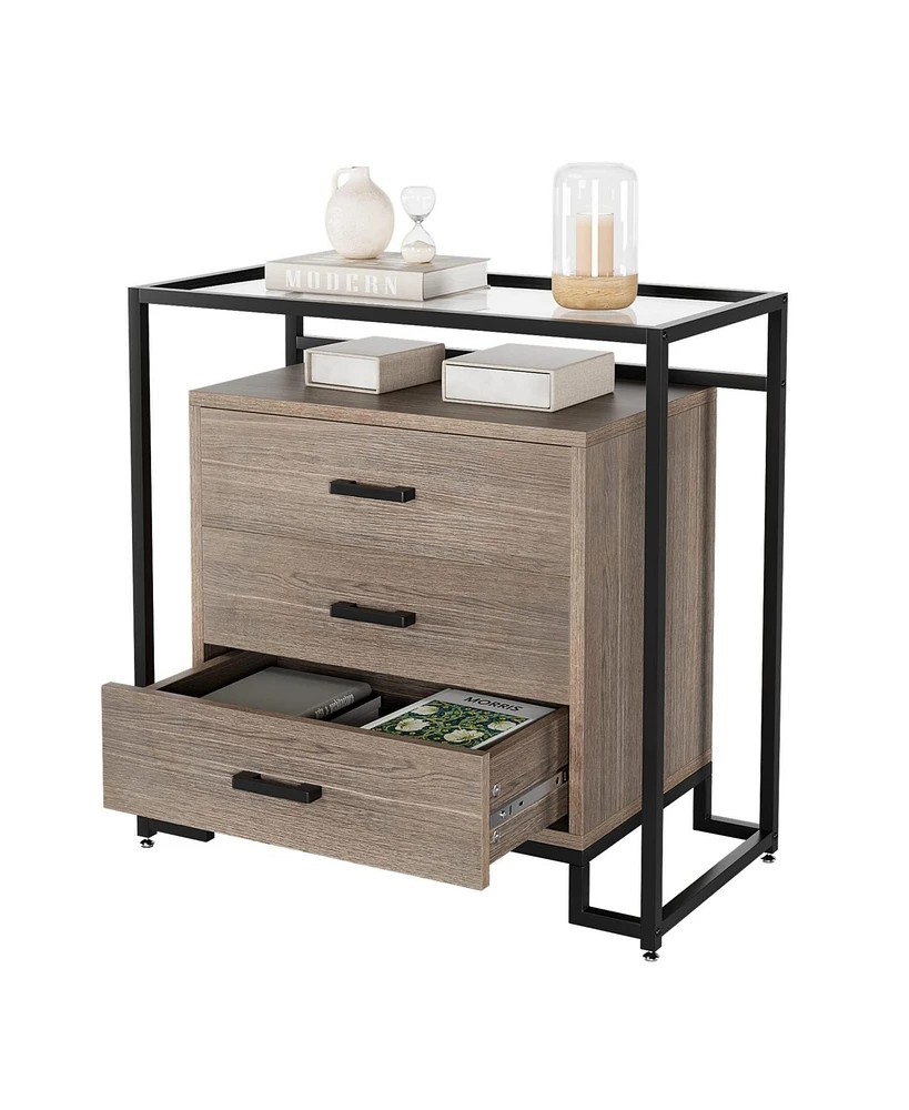 gaomon 3 Dresser Chest with Wide Storage Space