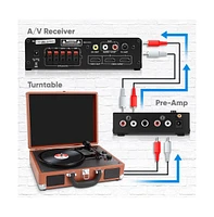 Pyle Phono Turntable Preamp with Rca Input & Low Noise Operation