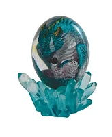 Fc Design "2-pc Set" 5"H Blue Dragon in Arcylic Egg with Faux Crystal Figurine Statue Ornament Home Room Office Decor and Perfect Ideas for Housewarmi