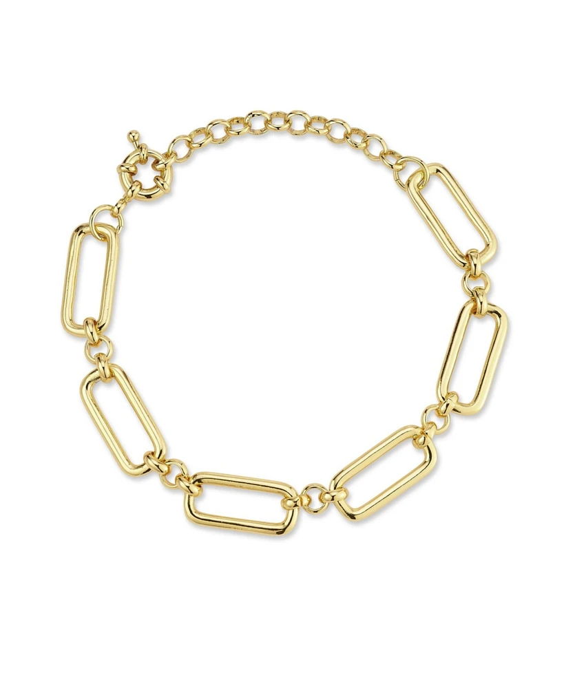 Rachel Zoe Gold Plated Bold Link Chain Bracelet