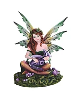 Fc Design "2-pc Set" 6"H Fairy with Baby Dragon Figurine Statue Ornament Home Room Office Decor and Perfect Ideas for Housewarming, Holidays and Birth