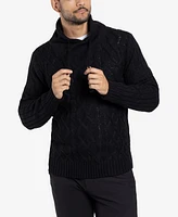 X-Ray Men's Shawl Neck Knit Sweater