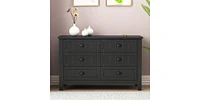 Slickblue Wooden Drawer Dresser Bar Cabinet with Storage and Stylish Design for Living Room or Home Bar