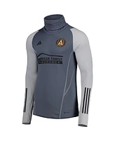 Adidas Men's Gray Atlanta United Fc Warm Raglan Cold.rdy Top