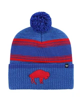 Men's '47 Brand Royal Buffalo Bills Fadeout Cuffed Knit Hat with Pom