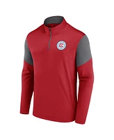 Fanatics Men's Red Chicago Fire Logo Quarter-Zip Top