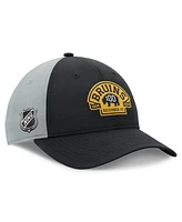 Fanatics Men's Black Boston Bruins 2024 100th Anniversary Adjustable Hat