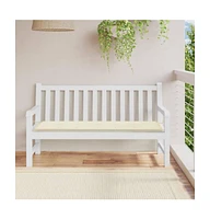 vidaXL Garden Bench Cushion Cream 59.1"x19.7"x1.2" Oxford Fabric