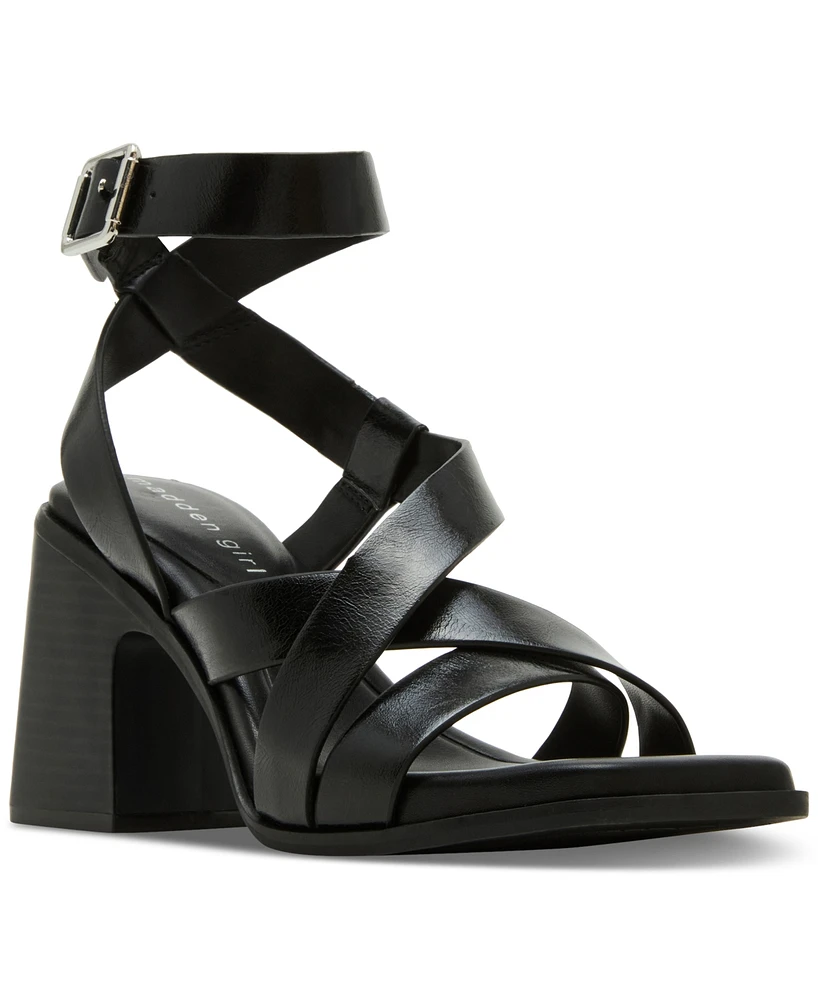 Madden Girl Hero Strappy Block-Heel City Sandals