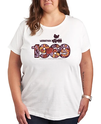 Hybrid Apparel Plus Woodstock 1969 Graphic Pullover T-shirt