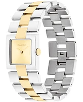 Calvin Klein Women's Ck Meridian Two-Tone Stainless Steel Bracelet Watch, 22mm