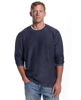 Weatherproof Vintage Men's Twill Stonewash Crewneck Sweater