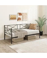 Gouun Twin Size Platform Bed with Heavy-duty Metal Slat Support