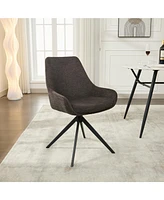 Dyhome Swivel Dining Chairs, Mid Century Modern Room Chairs with Metal Frame