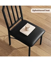 gaomon Dining Table Set for 2, Kitchen Table Chairs Set of 2 with Ultra Comfortable Pu Cushion, Dining Room Table Set for 2 Furniture with Kitchen Cha
