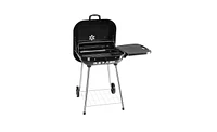 Slickblue Portable Charcoal Grill with Wheels and Foldable Side Shelf