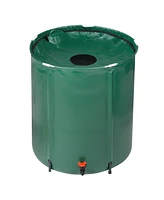 Slickblue Folding Rain Barrel Water Collector for Efficient Water Storage and Space-Saving Design