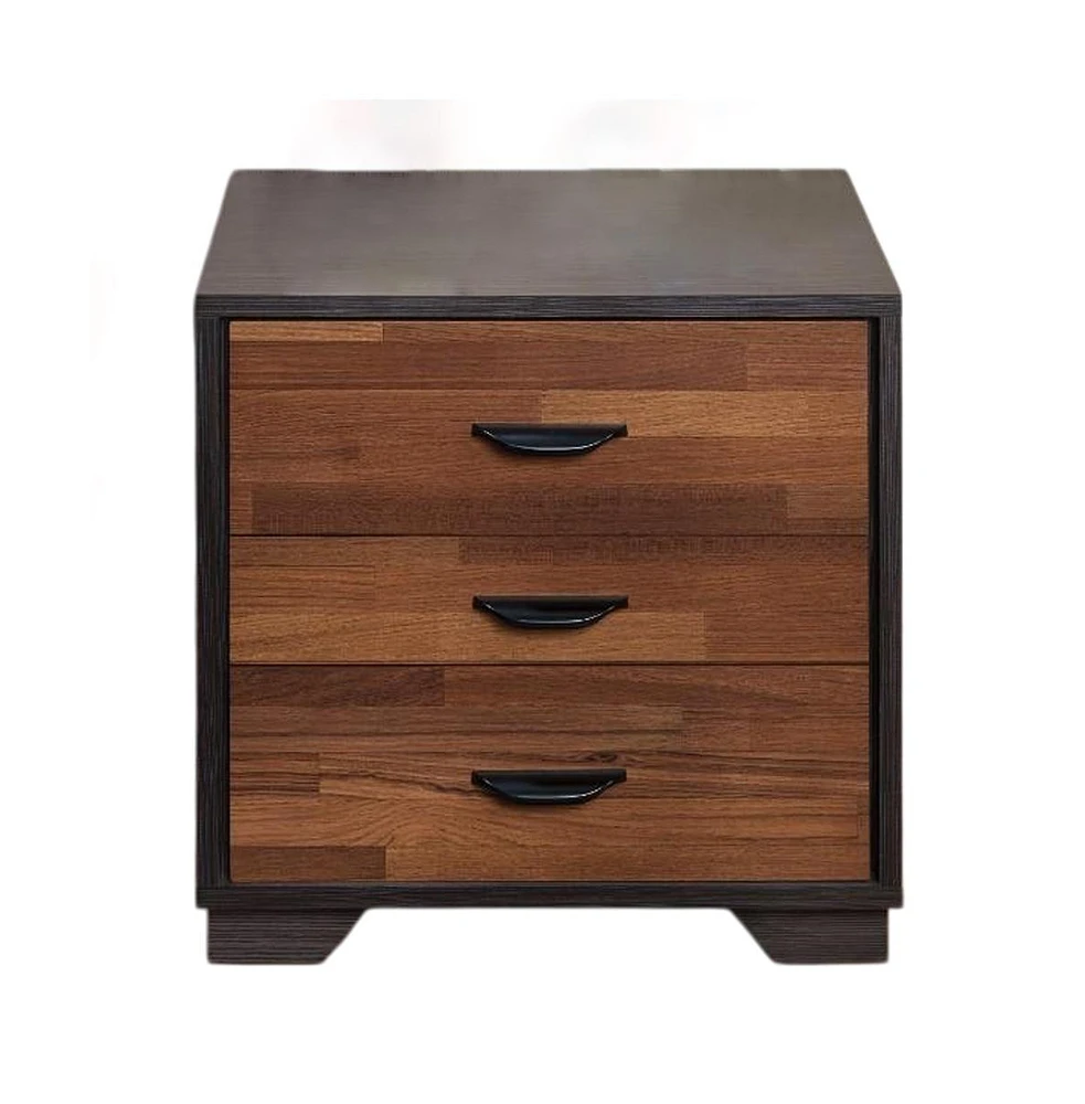 Slickblue 3-Drawer Wood Nightstand with Stylish Design by Eloy for Bedroom Storage