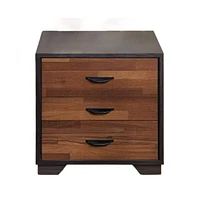 Slickblue 3-Drawer Wood Nightstand with Stylish Design by Eloy for Bedroom Storage