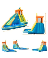 Costway Kids Bounce House Castle Splash Water Pool Without Blower