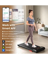 Walking Pad 2.5HP Under Desk Treadmill with Remote Control App-Enabled for Home