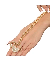 Juicy Couture Toggle Bracelet with Crystal Heart Charm