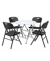 Slickblue 2 piece Garden Plastic Folding Chair