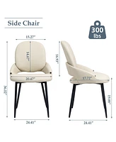 Dyhome Upholstered Dining Chairs, Set of 2