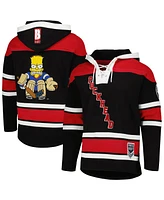 Freeze Max Men's Bart Simpson Black/Red The Simpsons Puckhead Hoodie Hockey Jersey